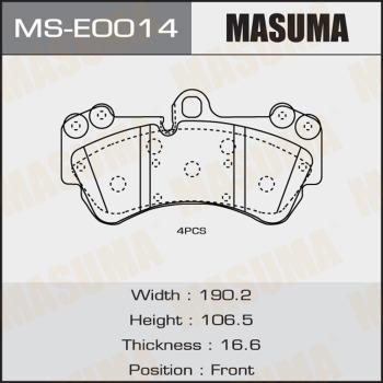 MASUMA MS-E0014 - Bremžu loku komplekts www.autospares.lv