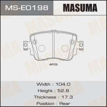 MASUMA MS-E0198 - Bremžu loku komplekts autospares.lv