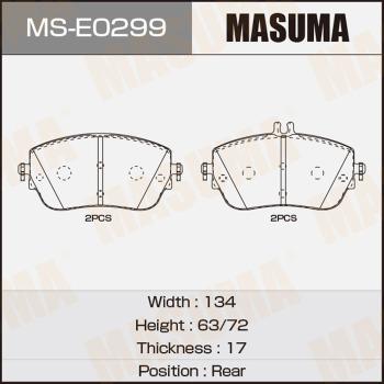 MASUMA MS-E0299 - Bremžu loku komplekts www.autospares.lv