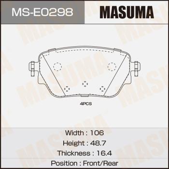 MASUMA MS-E0298 - Bremžu loku komplekts www.autospares.lv