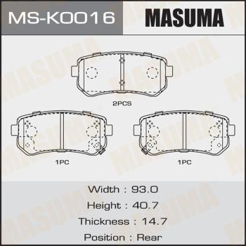 MASUMA MS-K0016 - Bremžu loku komplekts www.autospares.lv