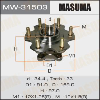 MASUMA MW-31503 - Riteņa rumba www.autospares.lv