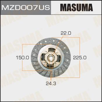 MASUMA MZD007US - Sajūga disks www.autospares.lv