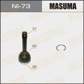 MASUMA NI-73 - Šarnīru komplekts, Piedziņas vārpsta www.autospares.lv