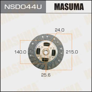 MASUMA NSD044U - Диск сцепления, фрикцион www.autospares.lv