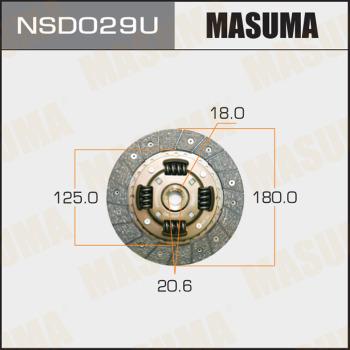 MASUMA NSD029U - Sajūga disks www.autospares.lv