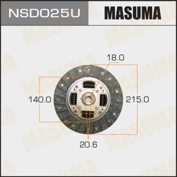 MASUMA NSD025U - Sajūga disks autospares.lv