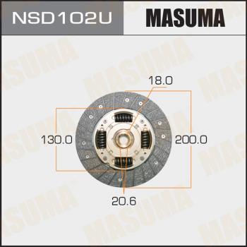 MASUMA NSD102U - Sajūga disks www.autospares.lv