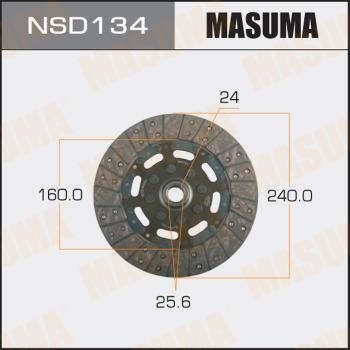 MASUMA NSD134 - Диск сцепления, фрикцион www.autospares.lv