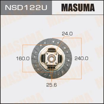 MASUMA NSD122U - Диск сцепления, фрикцион www.autospares.lv