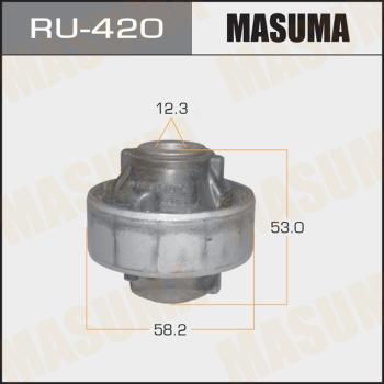 MASUMA RU-420 - Сайлентблок, рычаг подвески колеса www.autospares.lv