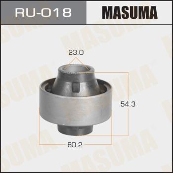 MASUMA RU-018 - Сайлентблок, рычаг подвески колеса www.autospares.lv