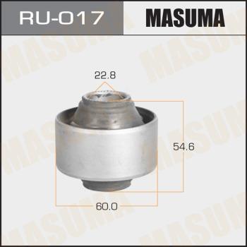 MASUMA RU-017 - Сайлентблок, рычаг подвески колеса www.autospares.lv