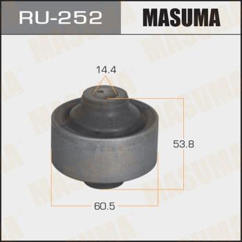 MASUMA RU-252 - Сайлентблок, рычаг подвески колеса www.autospares.lv