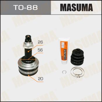 MASUMA TO-88 - Шарнирный комплект, ШРУС, приводной вал www.autospares.lv