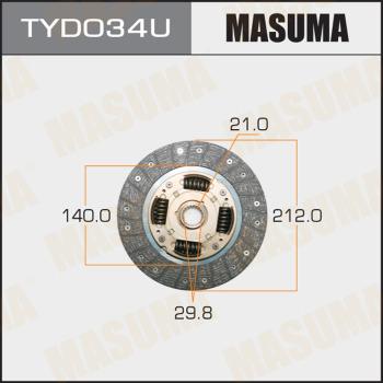 MASUMA TYD034U - Sajūga disks autospares.lv