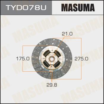 MASUMA TYD078U - Sajūga disks autospares.lv