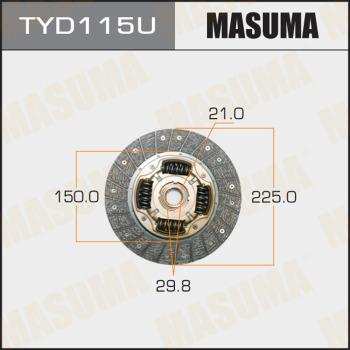 MASUMA TYD115U - Sajūga disks www.autospares.lv