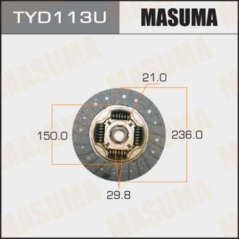 MASUMA TYD113U - Sajūga disks www.autospares.lv