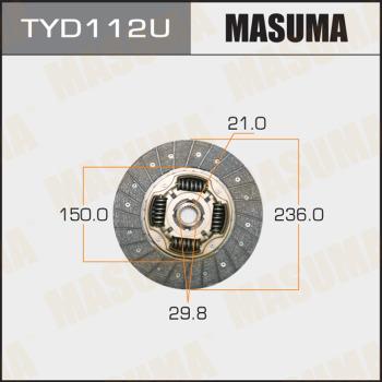 MASUMA TYD112U - Sajūga disks www.autospares.lv