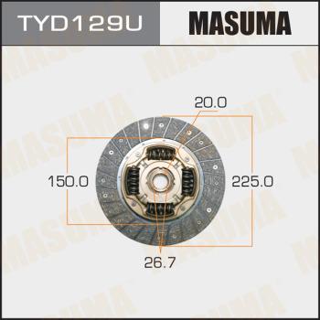 MASUMA TYD129U - Sajūga disks autospares.lv