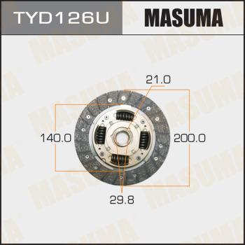 MASUMA TYD126U - Sajūga disks www.autospares.lv