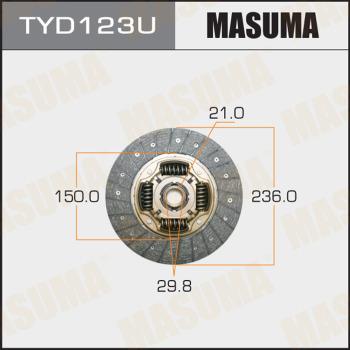 MASUMA TYD123U - Sajūga disks www.autospares.lv