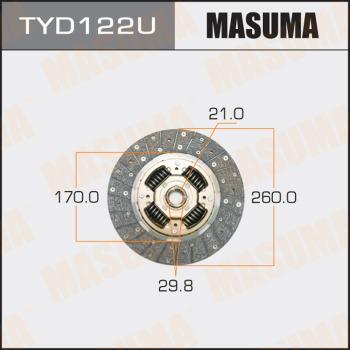 MASUMA TYD122U - Sajūga disks autospares.lv