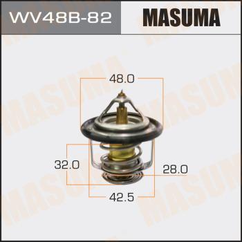 MASUMA WV48B82 - Термостат охлаждающей жидкости / корпус www.autospares.lv