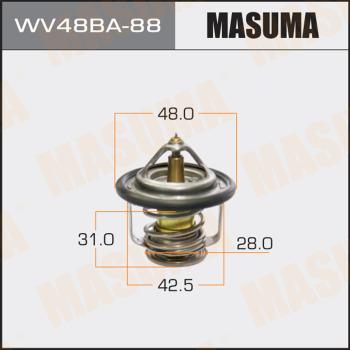 MASUMA WV48BA-88 - Термостат охлаждающей жидкости / корпус www.autospares.lv