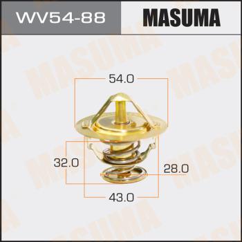 MASUMA WV5488 - Термостат охлаждающей жидкости / корпус www.autospares.lv