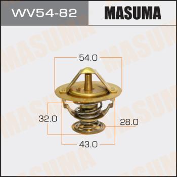 MASUMA WV54-82 - Термостат охлаждающей жидкости / корпус www.autospares.lv