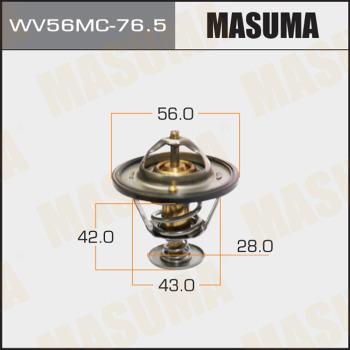 MASUMA WV56MC-76.5 - Coolant thermostat / housing www.autospares.lv