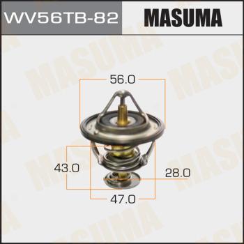 MASUMA WV56TB-82 - Termostats, Dzesēšanas šķidrums autospares.lv