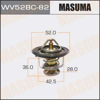 MASUMA WV52BC82 - Termostats, Dzesēšanas šķidrums autospares.lv