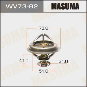 MASUMA WV7382 - Термостат охлаждающей жидкости / корпус www.autospares.lv