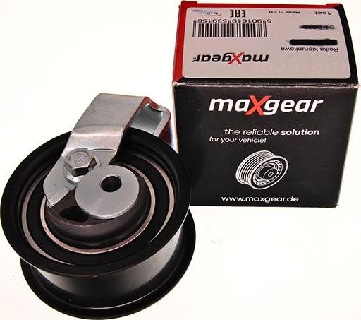 Maxgear 54-0438 - Spriegotājrullītis, Gāzu sadales mehānisma piedziņas siksna www.autospares.lv