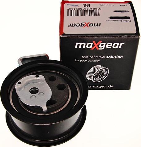 Maxgear 54-0438 - Spriegotājrullītis, Gāzu sadales mehānisma piedziņas siksna www.autospares.lv