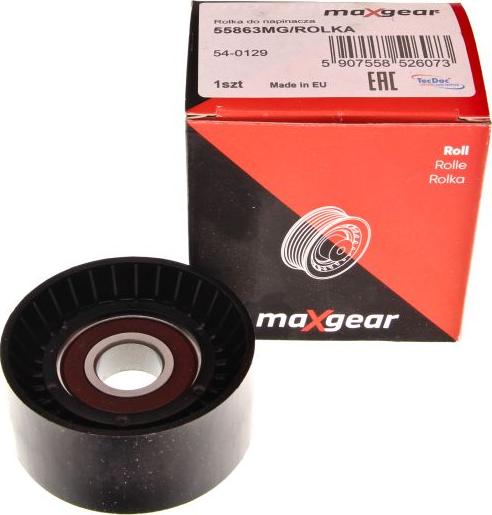 Maxgear 54-0129 - Parazīt / Vadrullītis, Ķīļrievu siksna www.autospares.lv