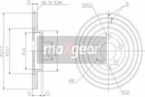 Maxgear 19-0999MAX - Bremžu diski www.autospares.lv