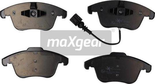 Maxgear 19-0906 - Тормозные колодки, дисковые, комплект www.autospares.lv