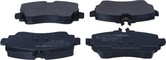 Maxgear 19-0498 - Тормозные колодки, дисковые, комплект www.autospares.lv