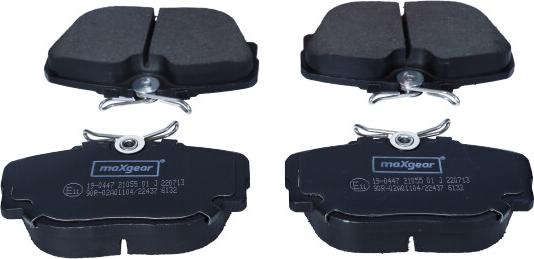 Maxgear 19-0447 - Brake Pad Set, disc brake www.autospares.lv