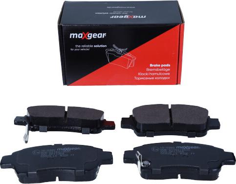 Maxgear 19-0489 - Brake Pad Set, disc brake www.autospares.lv