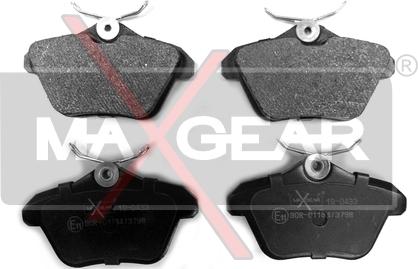 Maxgear 19-0433 - Bremžu uzliku kompl., Disku bremzes autospares.lv