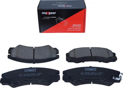 Maxgear 19-0581 - Bremžu uzliku kompl., Disku bremzes www.autospares.lv