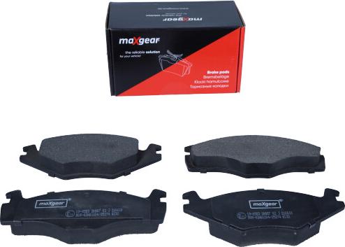 Maxgear 19-0583 - Brake Pad Set, disc brake www.autospares.lv