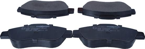 Maxgear 19-0521 - Brake Pad Set, disc brake www.autospares.lv