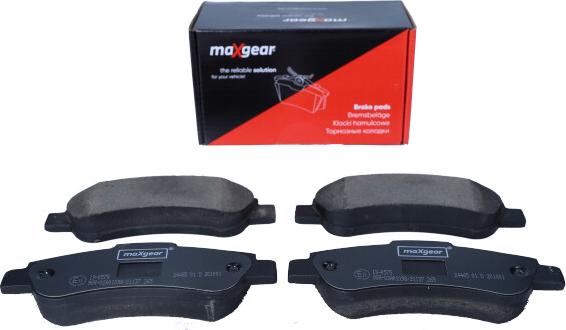 Maxgear 19-0575 - Тормозные колодки, дисковые, комплект www.autospares.lv