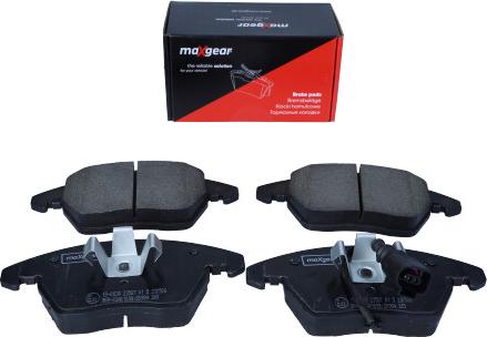 Maxgear 19-0638 - Тормозные колодки, дисковые, комплект www.autospares.lv